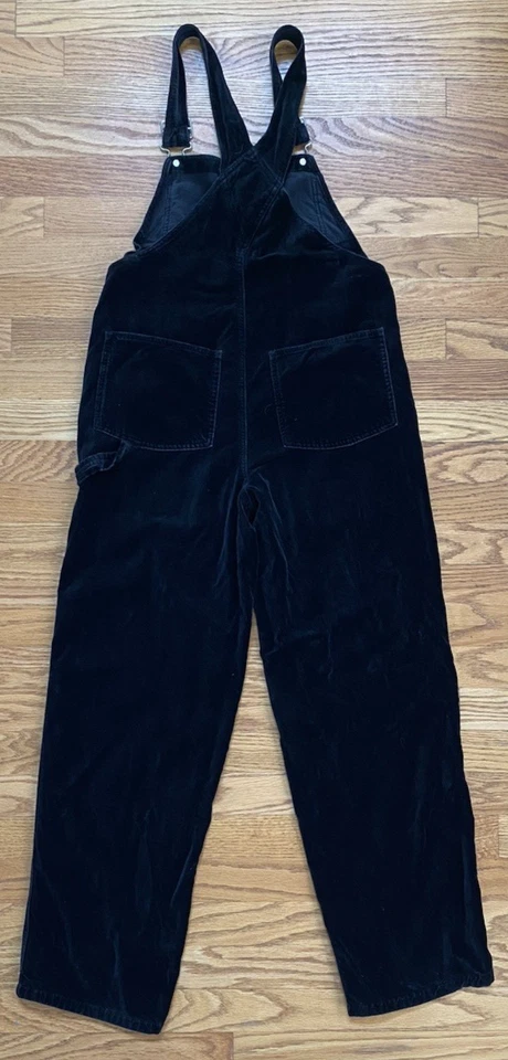 Mono con tirantes vintage GAP de terciopelo negro para niñas 2XL XXL AÑOS 90 Y2K Foto 3 de 4
