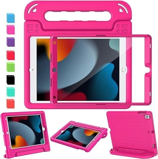 Kids Case for iPad 10.2" 9th 8th 7th Gn Case Cover Handle Stand Shockproof - Image 2 of 4
