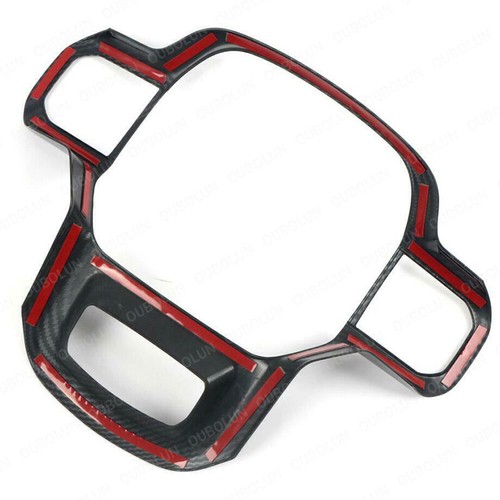 Carbon Fiber Style Inner Steering Wheel Cover Trim For Ford F150 F-150 2021-2024 - Picture 8 of 10