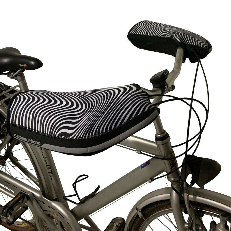 Manchon protège main vélo Tucano étanche thermique zébré réfléchissant universel