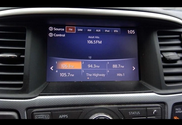 Tela sensível ao toque 2018 Nissan Pathfinder Armada QX60 NAVEGAÇÃO rádio display fabricante de equipamento original - Imagem 4 de 4