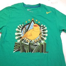 NIKE CBF BRAZILIAN FOOTBALL SOCCER BRAZIL BIRD TEE T SHIRT Mens M Green