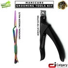 Manicure Grooming Kit Cuticle Pusher, False Nail Shape Cutter, Nail Art Pincher
