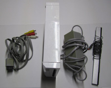 Nintendo Wii System Console W/ AC  AV adapers Only White GC compatible Work