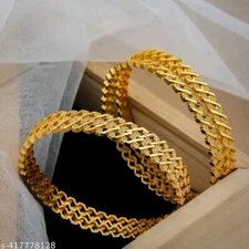 Indian Traditional Bracelet Gold Plated Bridal Ethnic Jewelry Bollywood Bangles