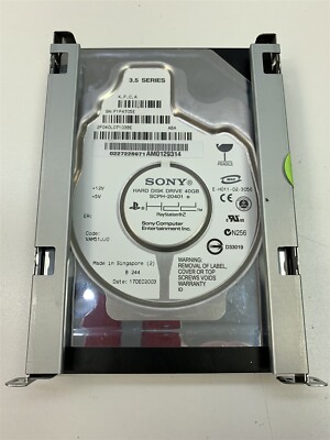 PlayStation PS2 SCPH-20401 Official 40GB Hard Drive HDD W/ Start