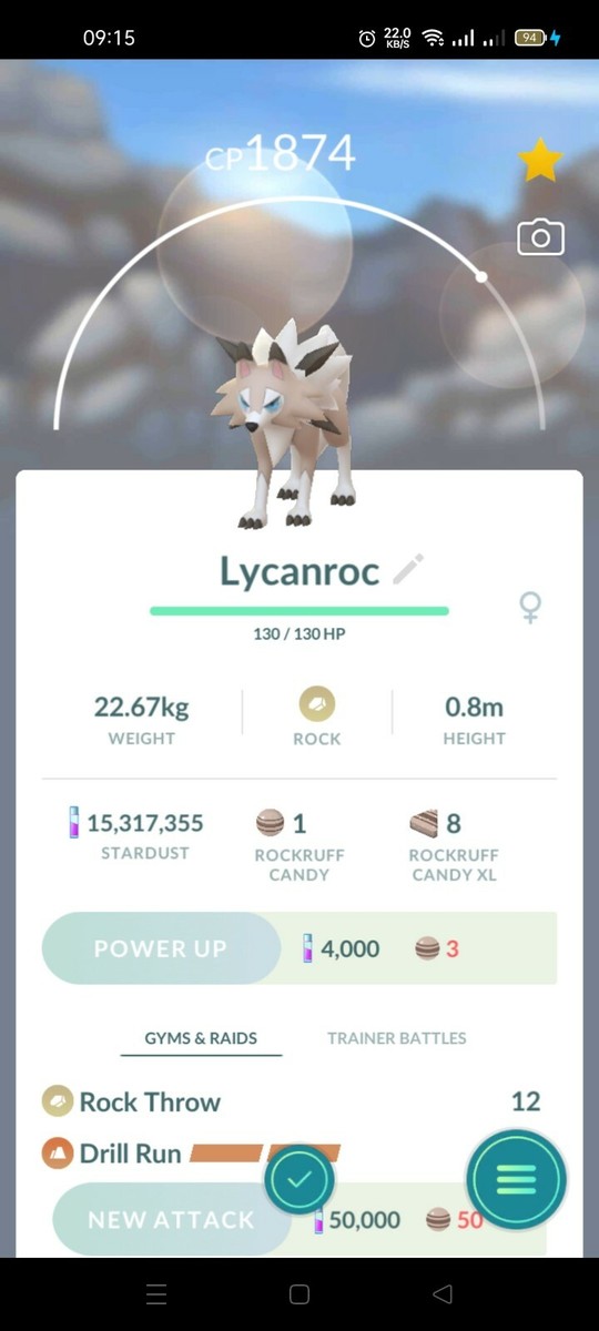 Pokémon Lycanroc Midday Midnight Form Rockruff Evolution