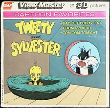 TWEETY AND SYLVESTER 3d View-Master 3 Reel Packet