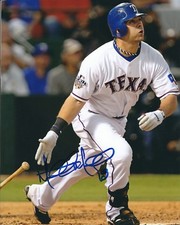 Signed  8x10 MITCH MORELAND Texas Rangers Autographed photo - COA 