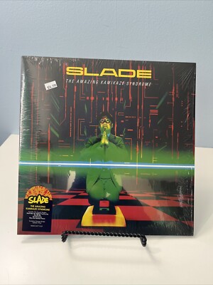 Slade The Amazing Kamikaze Syndrome LP Vinyl Orange Red Splatter Record VG+/VG+