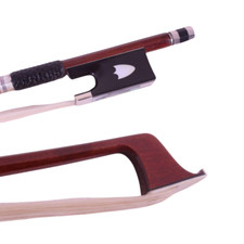 4/4 Violin Bow Brazilwood Advance Ebony Frog Hand carved Straight Shield Inlay