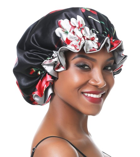 BONNET DE NUIT En Satin De Soie Pour Femme - Bonnet De Cheveux - Couvre