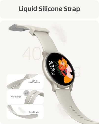 Round Smart Watch Waterpoof/Heart Rate/Sleep/Steps for Samsung Galaxy S24 FE - Picture 41 of 52