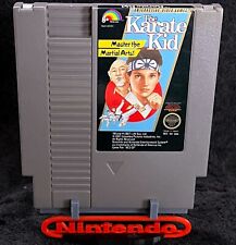 1987 THE KARATE KID • WORKING w/CASE • VINTAGE NES NINTENDO VIDEO GAMES