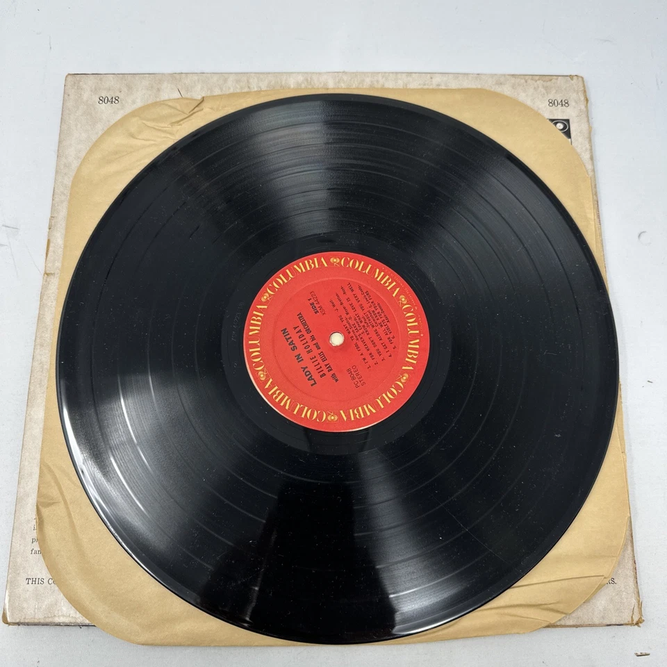 Vintage BILLIE HOLIDAY Lady In Satin LP VG+ 12”Columbia Stereo Vinyl 8048 - Image 3 of 4