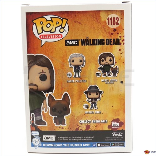Funko Pop! The Walking Dead TV Daryl Dixon with Dog #1182 AMC Vinyl Figur - Bild 5 von 5