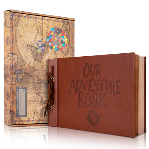80Pages Our Adventure Book Travel Scrapbook Photo Album 11.9*7.6inch Memory Gift
