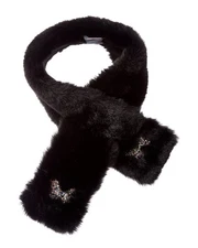 Surell Accessories Pull-Thru Scarf Black