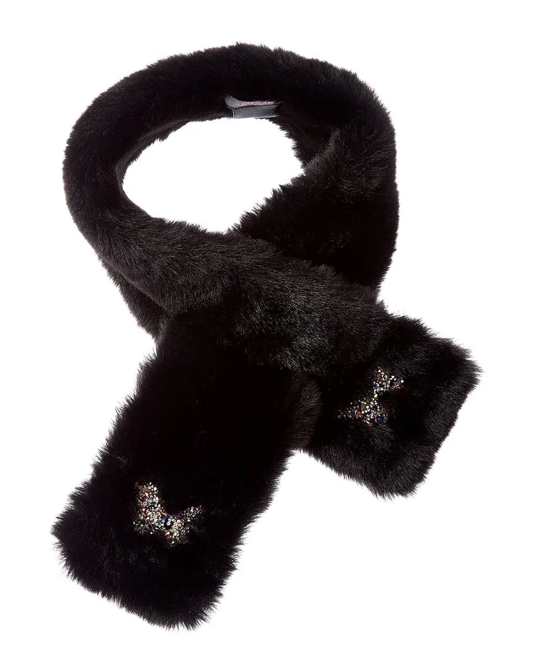 Bufanda negra Surell Accessories Pull-Thru