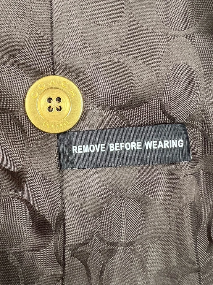 Chaquetón Coach para mujer marrón tostado talla mediana Foto 3 de 4