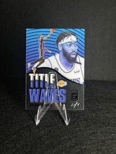 2021-22 Panini Donruss Elite Anthony Davis Title Waves Black 1/1 One Of One #4