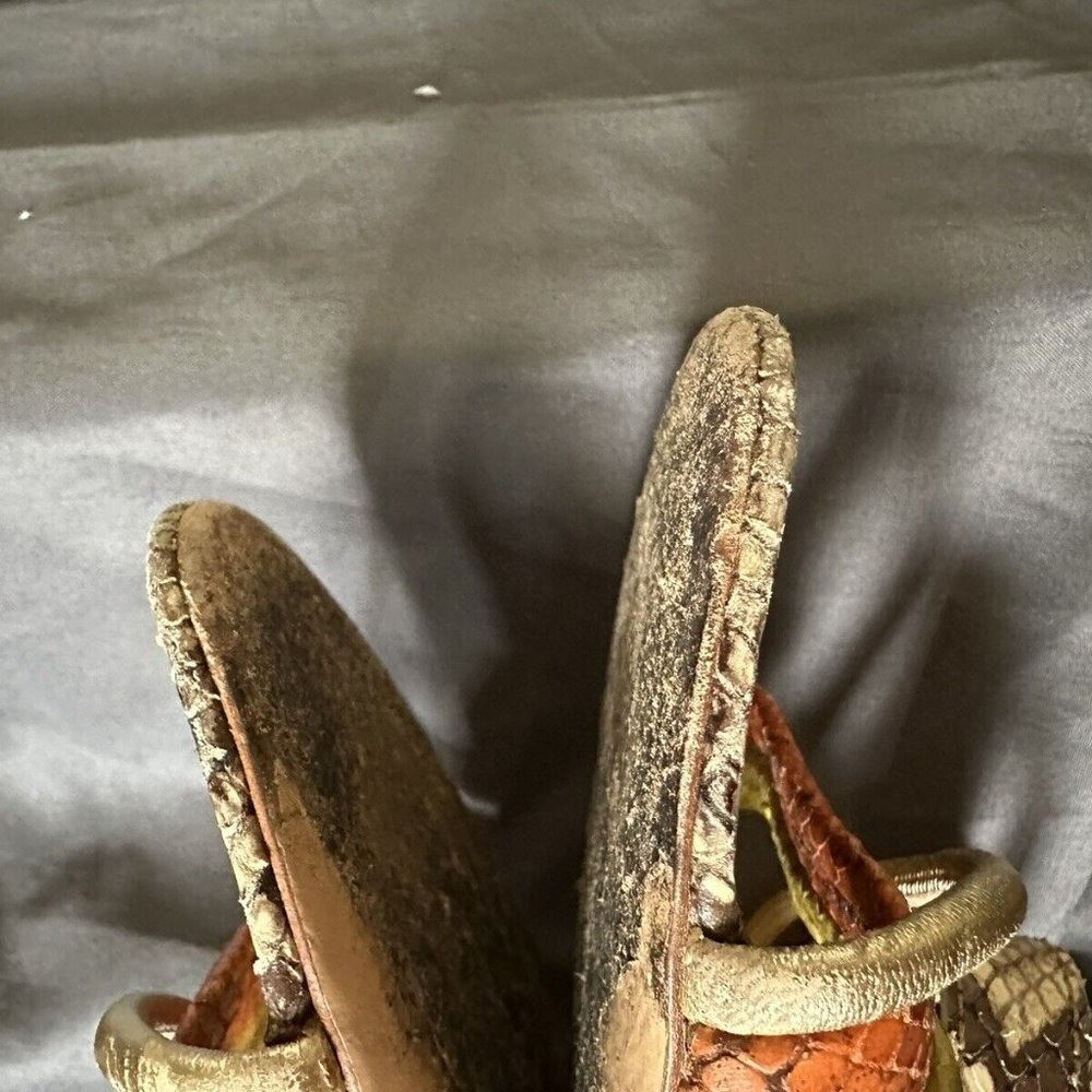 Coach Florence Women's Heels Printed Python Snake… - image 13