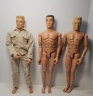 GI Joe 12" Pawtucket Action Figure 1996 Lot of 3 Blonde Brown Hair
