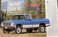 1985 Gmc K-2500 High Sierra Diesel Half-ton Pickup 6 Pg Article 1985 Gmc K-2500 High Sierra Diesel Half-ton Pickup 6 Pg Article