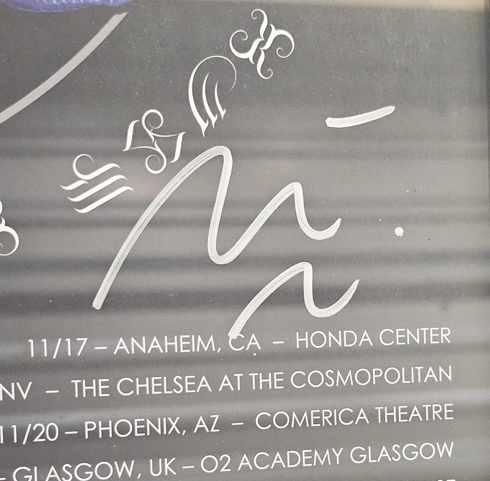 A Perfect Circle' Full Band Signature Eat The Elephant Poster 2018 Tour! - Image 2 of 4