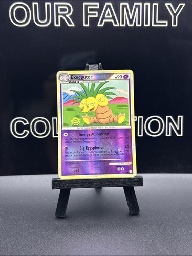 Pokemon TCG Exeggutor 18/123 HeartGold SoulSilver (HS) Reverse Holo Rare 2010