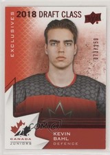 2020 Team Canada Juniors 2018 Draft Class Exclusives 73/250 Kevin Bahl #86 o1h