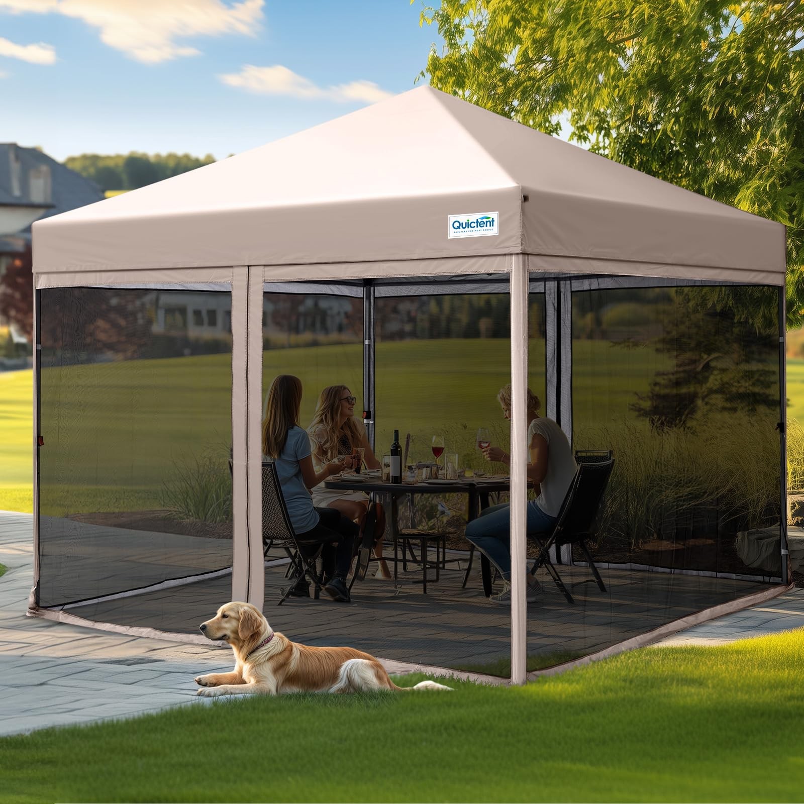 Tent With Mosquito Netting, Portable Easy Up Outdoor