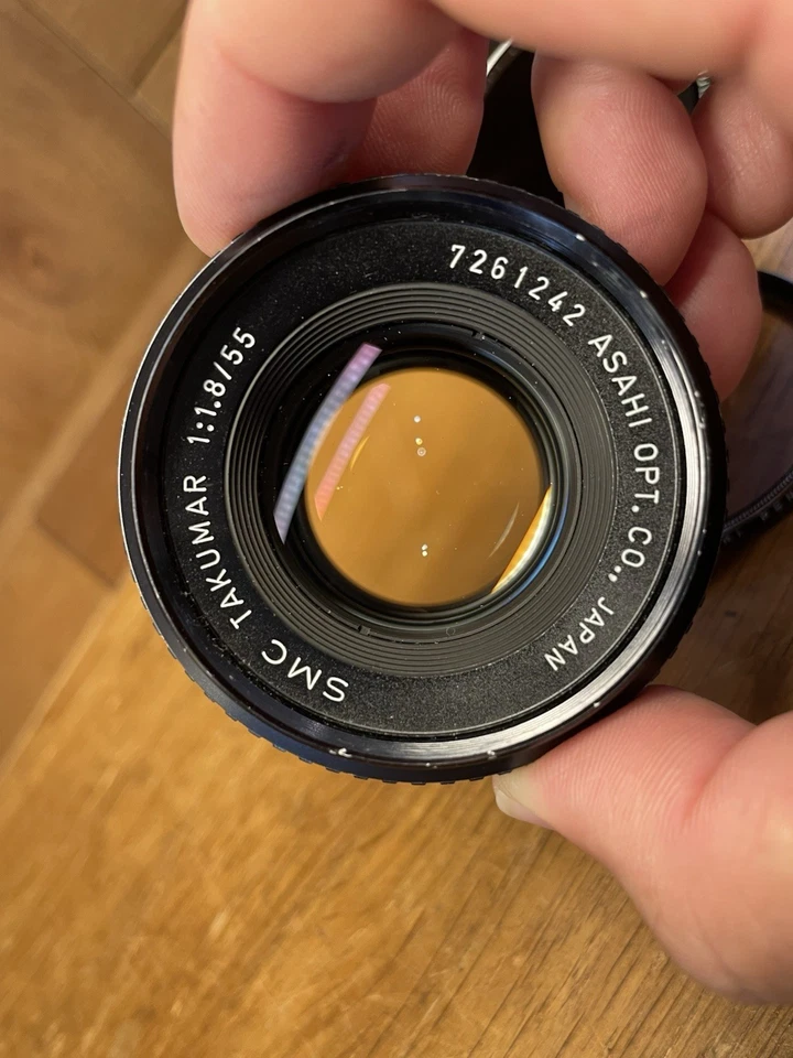 *2 Lens Set : Almost Mint* Pentax SMC Takumar 55mm F/1.8 & 135mm F/3.5 From JPN - Image 2 of 4