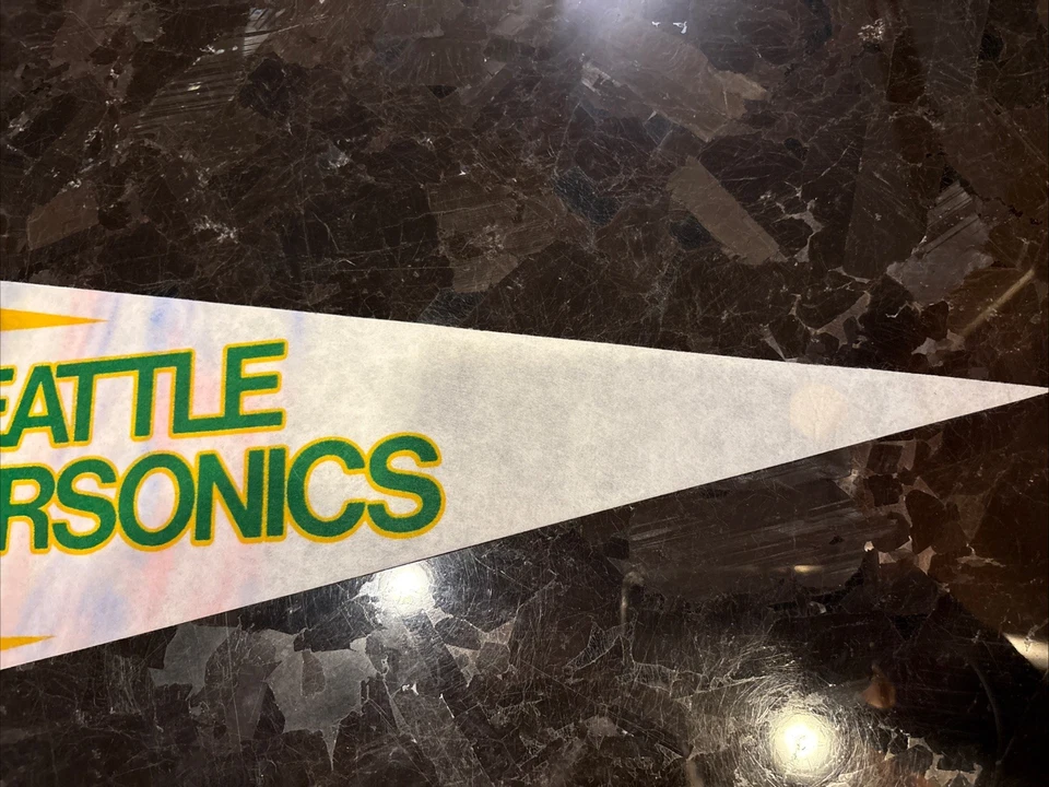 Vintage Autographed Seattle SuperSonics Pennant - Image 4 of 4