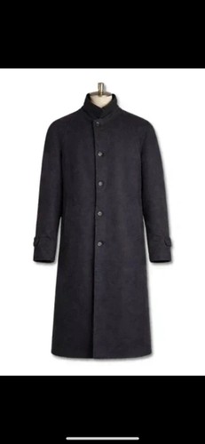 Loro Piana, Loro Piana Kaschmir 100% Italy Long Mantel M-L Vintage Blau