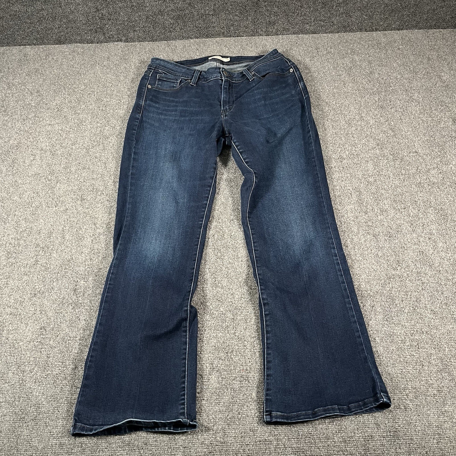 Levi's 529 Curvy Boot Cut Womens Dark Wash Jeans Size 16 Western Cowgirl Preppy