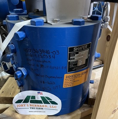 SHAFER, RV-SERIES, 9X7, ROTARY VANE, HYDRAULIC VALVE ACTUATOR, NEW, SURPLUS