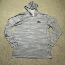 Anetik Low Pro Tech Hoodie Large Gray Performance UPF 30+ Long Sleeve
