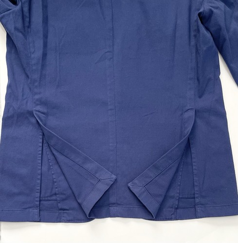 $800 PETER MILLAR Crown Crafted Southport Stretch Cotton Sport Coat 42 R Blue - Picture 12 of 15