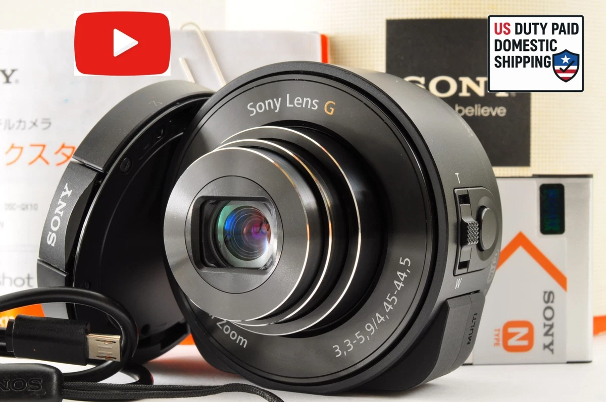 【中古】「非常に良い」DSC-QX 10 B DSCQX10B.CE7 - Sony Cyber-shot - International Version (No Warranty) [並行輸入品] Sony Cyber-shot DSC QX10 Digital Cameras for Sale | Shop New