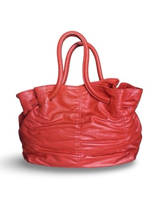 Furla Costanza Scarlet Soft Leather Pleated Bag