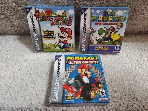 Mario Kart: Super Circuit, Super Mario Advance 1 & 2 (Game Boy Advance) Complete