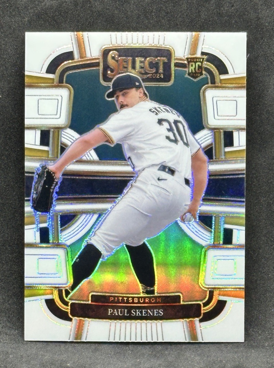 2024 Panini Select White Prizm Paul Skenes /99 Rookie RC Pittsburgh Pirates