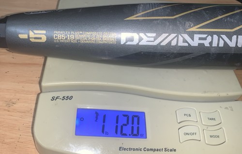 DeMarini CF ZEN CB5-19 Paraflex PLUS Baseball Bat 31 7/8" Long, 28 Ounces -3 7/8 - Picture 6 of 11