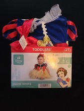 Disney Snow White Disney Toddlee Costume Size 2T Dress Headband New