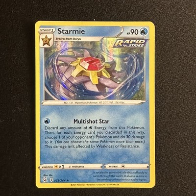 Starmie 053/264 Holo - SWSH Fusion Strike - Pokemon TCG 2021 - LP