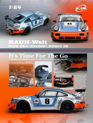 PORSCHE 911 - RWB964 - Ichiban Boshi #8  - MARTINI - Modelmodel 1:64