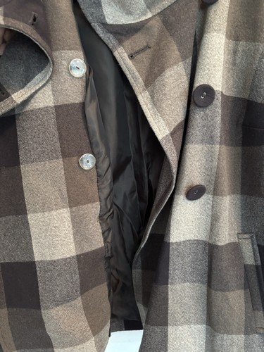 Retro Liz Claiborne XL Bold Plaid Swing Jacket Coat Lined Double Breast NWT $99 - Picture 14 of 24