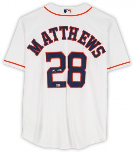 Brice Matthews Houston Astros signiertes weißes Nike Replica Trikot - Bild 2 von 5
