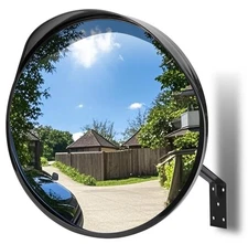 Convex Security Mirror - 16 Inch Adjustable Wide View, Acrylic Shatterproof f...